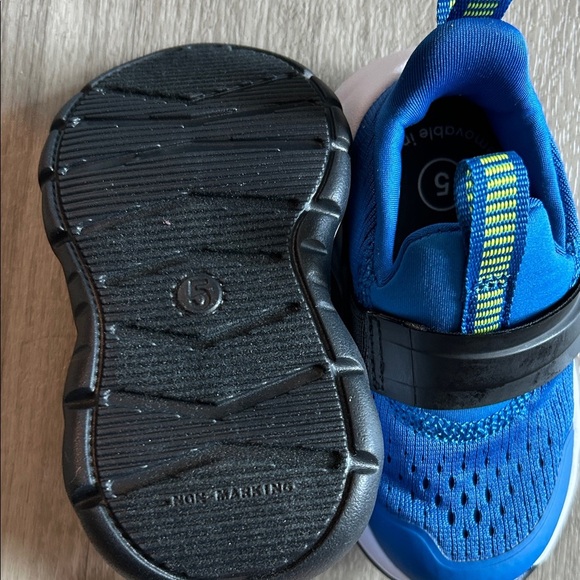 All in Motion Kids Blue and Black Strap Sneakers - Picture 3 of 4